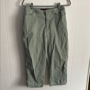 Gloria Vanderbilt Sage Green Chinos